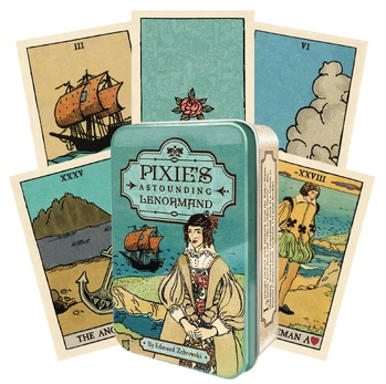 Pixie Astounding Lenormand kortos skardinėjė dėžutėje US Games Systems