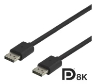 Kabelis DELTACO DisplayPort 3m, 8K, DP 1.4, DSC 1.2 juodas kaina