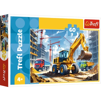 TREFL Dėlionė „Traktorius su krautuvu“, 60 det.