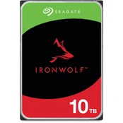 Standusis diskas|SEAGATE|IronWolf|10TB|SATA 3.0|256 MB|7200 aps./min|3,5"|ST10000VN000 kaina