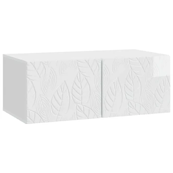 Sieninė TV spintelė 98 x 41 x 30 cm Itin blizgi balta