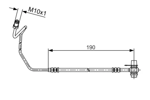 BOSCH 1 987 481 535 Brake hose