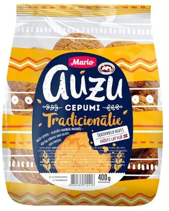 Auzu cepumi MARIO, Tradicionālie, 400g