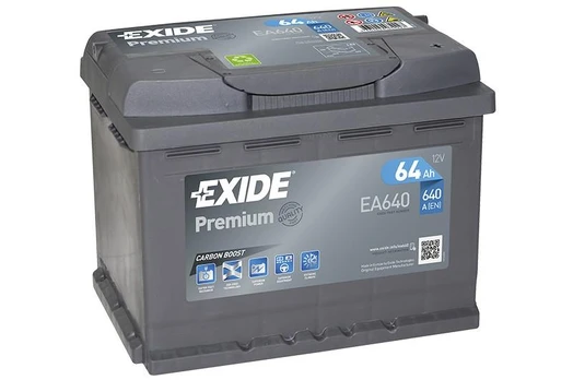 EXIDE Premium EA640 64Ah 640A (EN) akumuliatorius