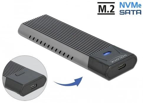 Kieszeń Delock M.2 NVMe PCIe - USB - C 3.2 Gen 2 (42638)