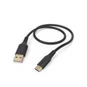 Hama KABELIS ŁADUJĄCY/DATA "FLEXIBLE", USB-A - USB-C, 1,5m, SILIKON, JUODA