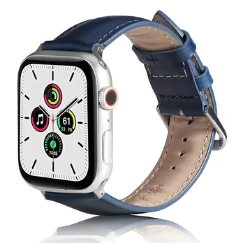 Beline dirželis Apple Watch Leather 38|40|41mm mėlyna |mėlynas