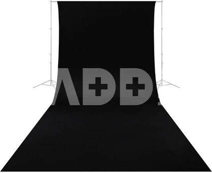 Caruba Wrinkle Resistant Backdrop 2,60 x 6 Meter Zwart
