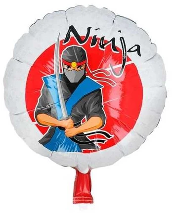 Boland Party Partners B.V. Ninja folieballon, 45 cm