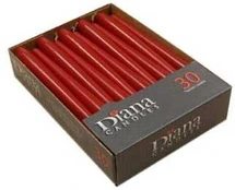 Multi Antiklys Ø22x245 mm Brændetid 7.5 timer Rubinrød,30 Stk/pk