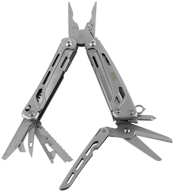 Daugiafunkcis įrankis M-TAC Multitool Type 10 11-in-1, plieno spalvos