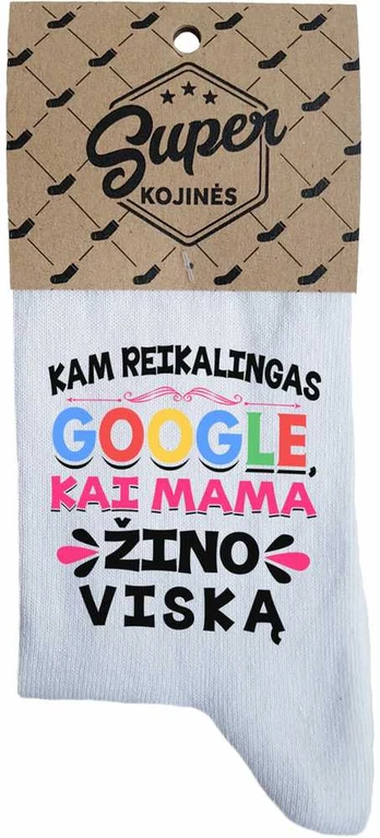 Moteriškos kojinės "Mama žino viską"