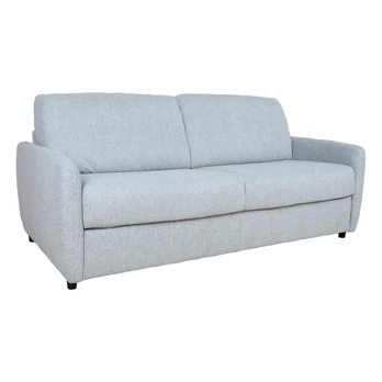 Sofa bed BRANDON 3-seater, bluish-gray mélange