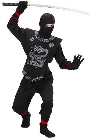 Widmann Juodas Ninja kostume
