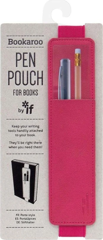 IF Bookaroo - rožinio rašiklio laikiklis