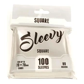 Sleevy SQUARE – Clear (100 sleeves 70x70 mm) kaina