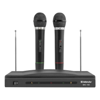 Belaidžiai mikrofonai Defender MIC 155 - 2 vnt.