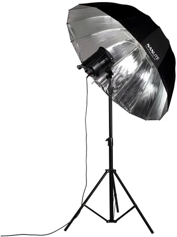 Nanlite Skėtis Deep sidabrinis 135cm (U-135DS)