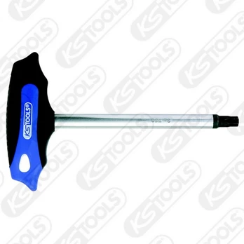 Raktas T- formos TORX TX15, trumpas T15, KS Tools