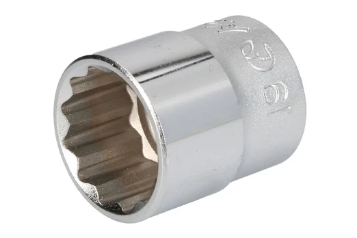 Galvutė 12-kampų 3/8" 19 mm 3402M/19