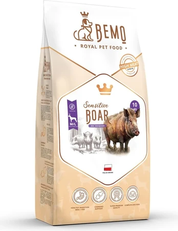 Bemo Maistas sausas Sensitive Boar - dzik medium/large 10kg