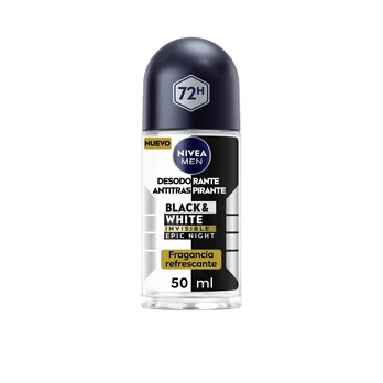 MEN BLACK & WHITE INVISIBLE epic night roll on 50 ml
