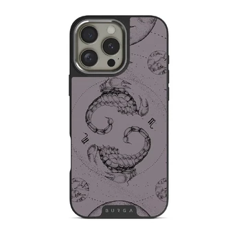Scorpio - iPhone 16 Pro Case, Elite Dark (MagSafe) / Silver / Purple