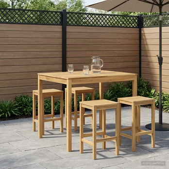Sodo Baro Stalas Balta 110 x 108,5 x 105 cm