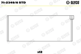 Guoliai dideliu galu GLYCO 71-2349/6STD kaina
