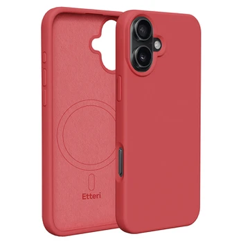 Dėklas Telforceone Etteri Silicone Mag Apple iPhone 16 Plus 6,7' raspberry