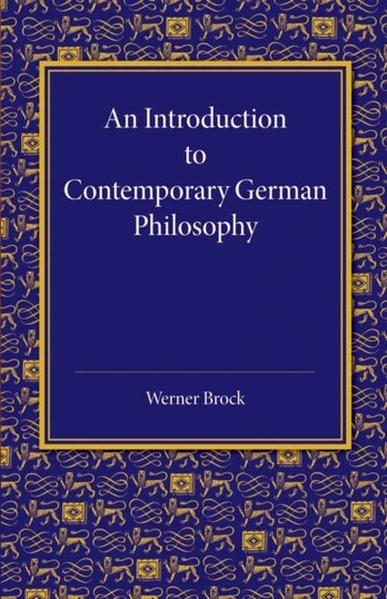 Introduction to Contemporary German Philosophy