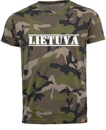 Kamufliažiniai marškinėliai "Lietuva"