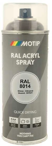 Motip Ral 8014 high gloss sepia ruda