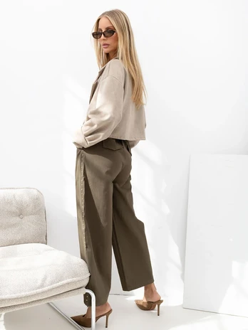 Italy Moda Striukė-MI-KR-2325.13-smėlio spalva