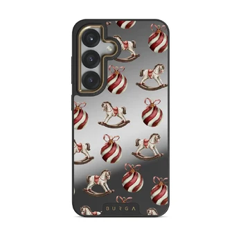 Rocking Around - Samsung Galaxy S25 Case, Elite Mirror Dark (Magnetic) / Gold
