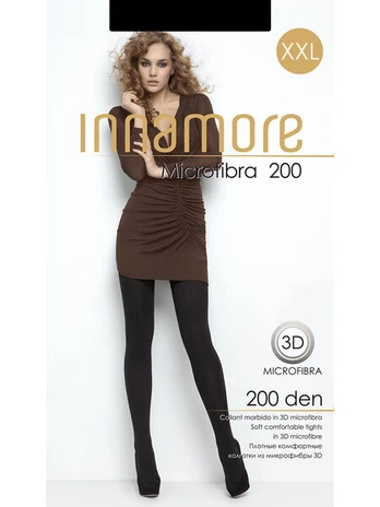 Pėdkelnės moterims Innamore Microfibra, juodos, 200 DEN