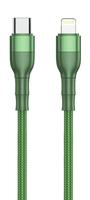 2GO USB kabelis USB Ladekabel Type C->Lightning grün