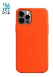 Riff Slim &amp; Soft Silicone Soft Back Cover Case for Apple iPhone 12 Mini Orange