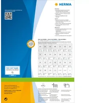 HERMA Labels Premium A4 48,3x25,4 mm baltas popierius matinis 8800 vnt. kaina