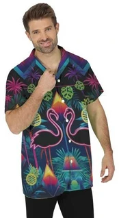 Fiesta Neon flamingo skjorte