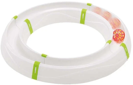Žaislas katei Ferplast Magic Circle, baltas/žalias, 40 cm