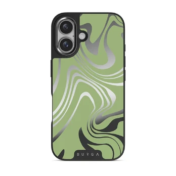 Funky Sensation - iPhone 16 Case, Elite Mirror (MagSafe) / Gunmetal