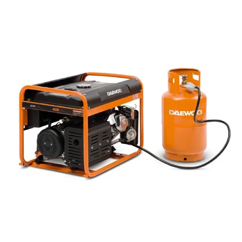 Daewoo benzinins/dujinis generatorius GDA 7500DFE 6kW el. starteris
