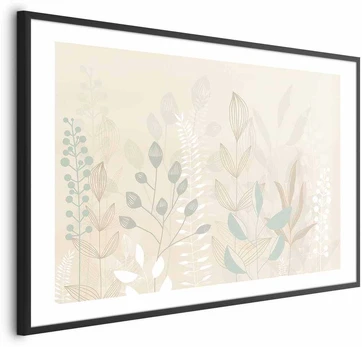 Artgeist Plakatas - Pastel-rusvai gelsvas Meadow