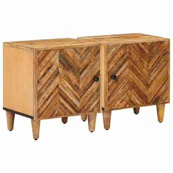 Naktinis staliukas 2 pcs Ruda 40 x 33,5 x 46 cm