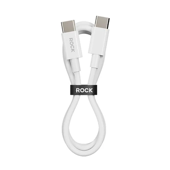 Oem Rock Cable P8 Basic Series - Type C to Type C - PD 60W 3A 1 metre baltas