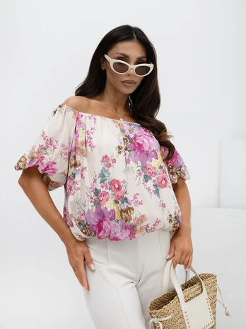 Italy Moda Bluzka-MI-BZ-32917.81-rožinis