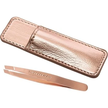 Tweezerman Rose Gold Mini Slant & Case