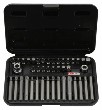 Antgalių kompl. su adapt., 10mm 42 osa, KS Tools
