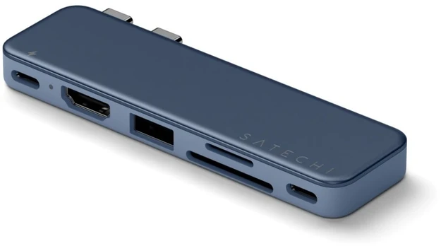 Satechi USB-C Snap Hub for MacBook Neo - Indigo